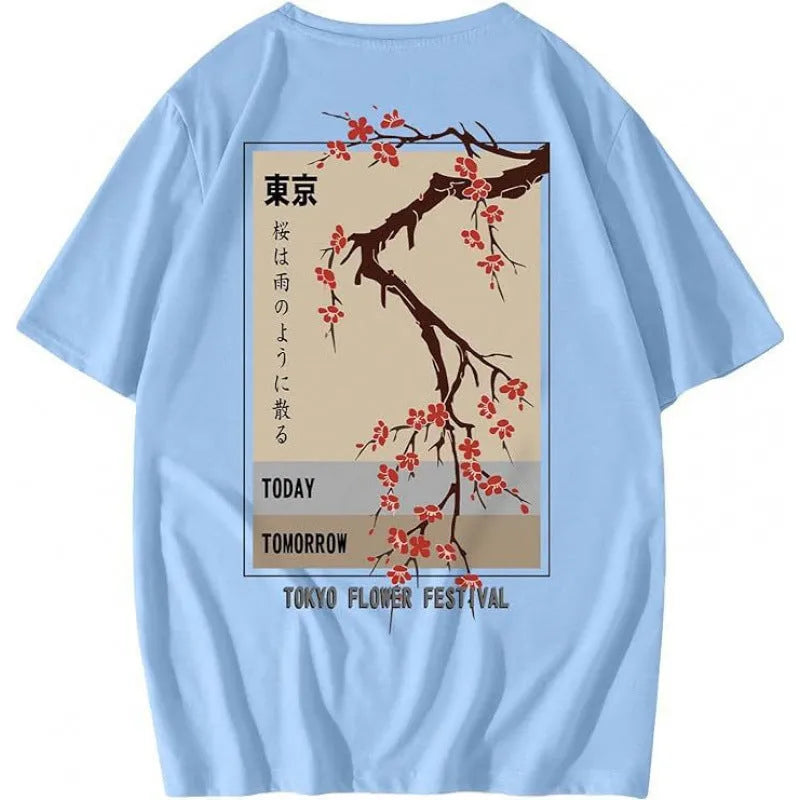 Man wearing a printed short-sleeve sports T-shirt showing one of ten digital print patterns