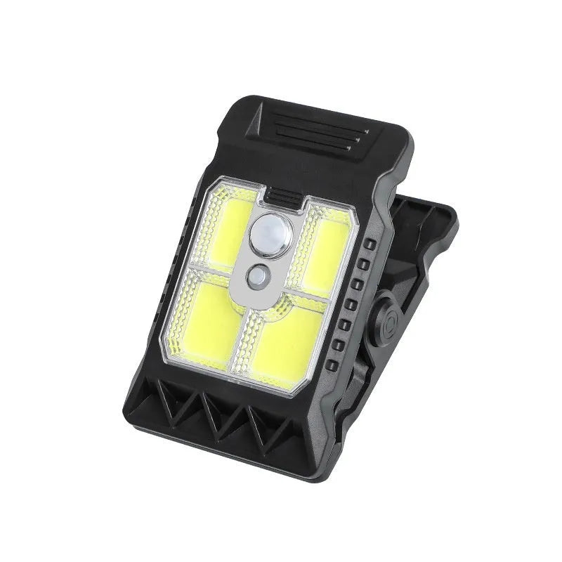 Motion-sensor clip lamp with intelligent induction for automatic wardrobe lighting