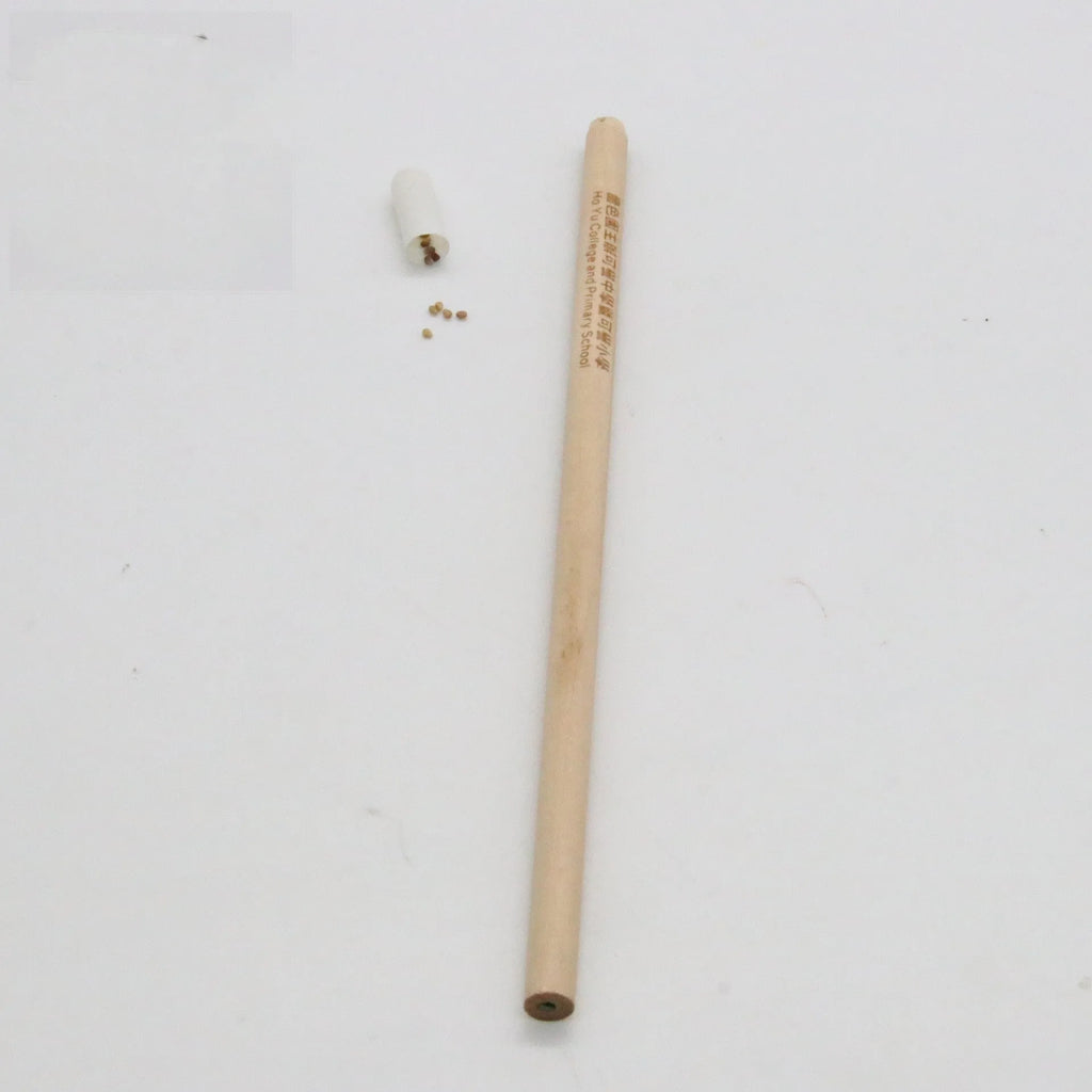 HB hardness seed pencil with biodegradable plantable capsule containing herb flower vegetable seeds
