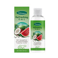 100ml pet 2-in-1 shampoo bottle with watermelon and coconut fragrance formula