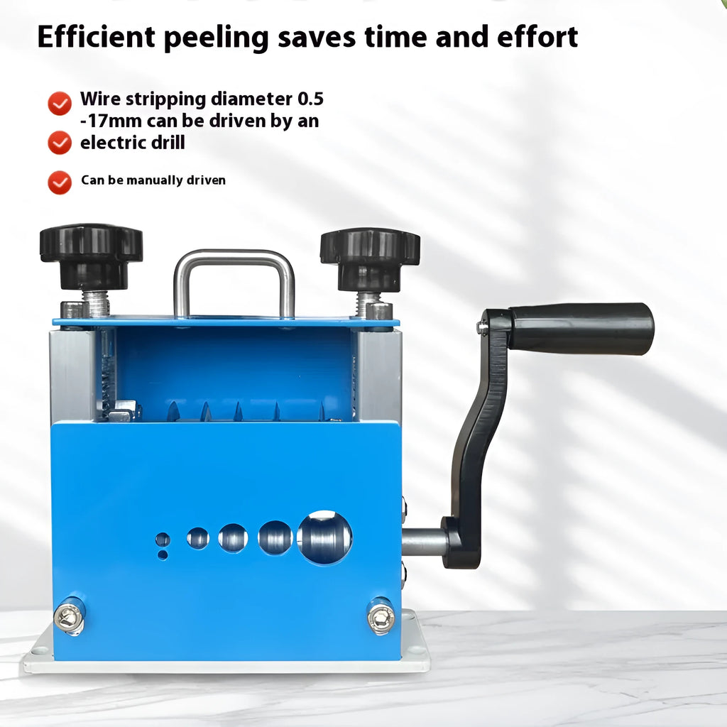 SD017 manual wire stripping machine with adjustable 0.5-17mm range
