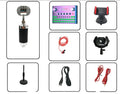F007plus sound card with condenser microphone for live streaming and broadcasting