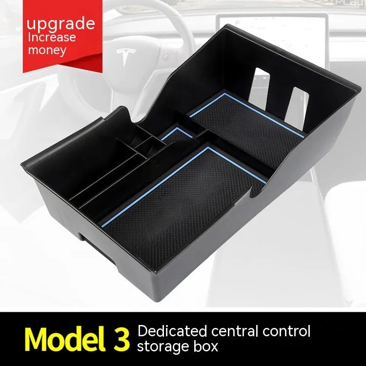 Tesla Model 3 Model X Model S centre console armrest plastic storage box retrofit accessory