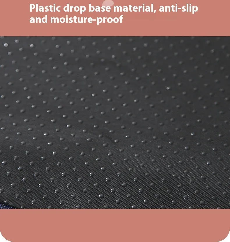 Removable cover memory sponge dog mat in brown shu cotton velvet fabric