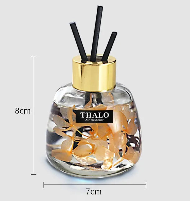 Glass bottle car perfume ornament with loose incense aromatherapy in Blue Wind Bells colour