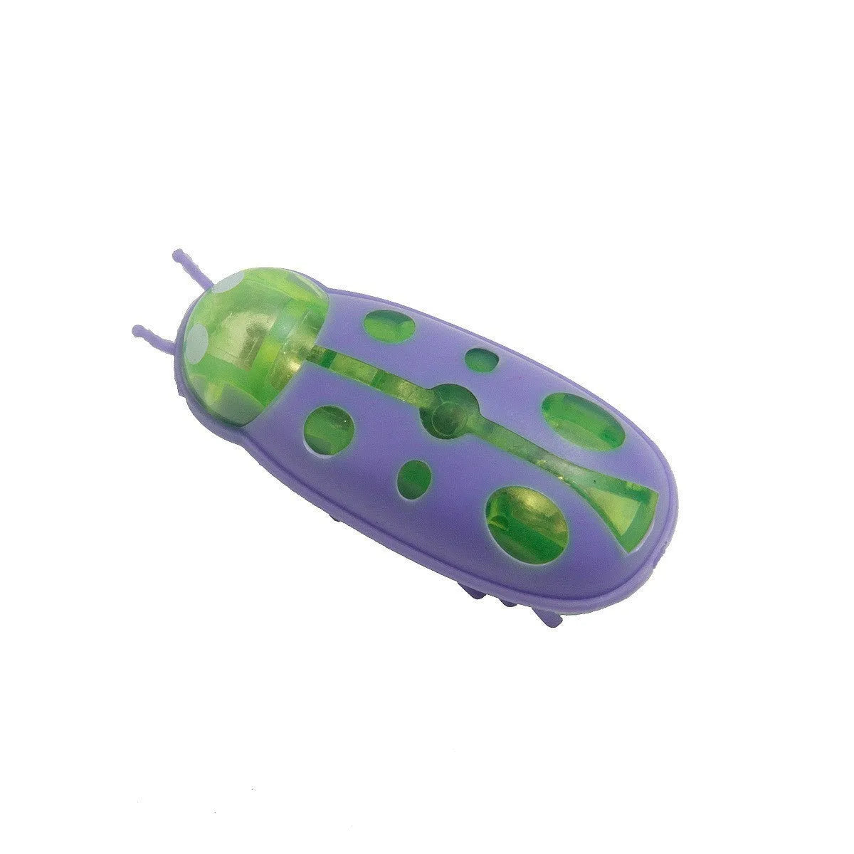 Small electric bug toy for cats with 12 legs and self-righting capability