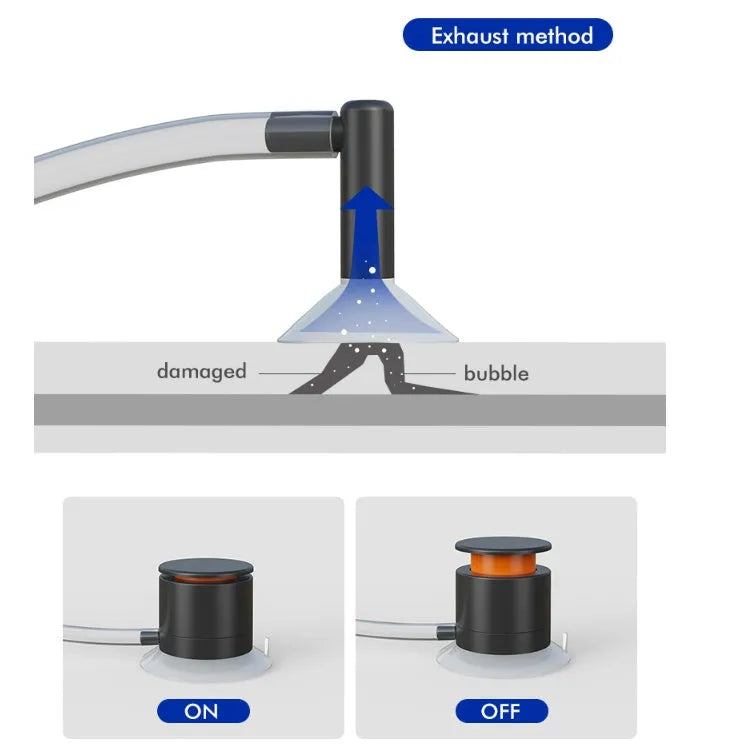 Plastic windshield crack repair tool for DIY car glass fixes with glass corrector fluid