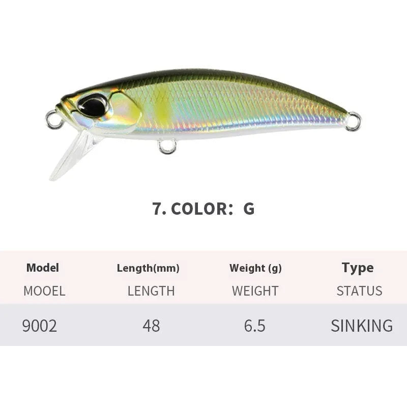 48mm Japanese mino fishing lure for Mandarin Fish and Snakehead fishing