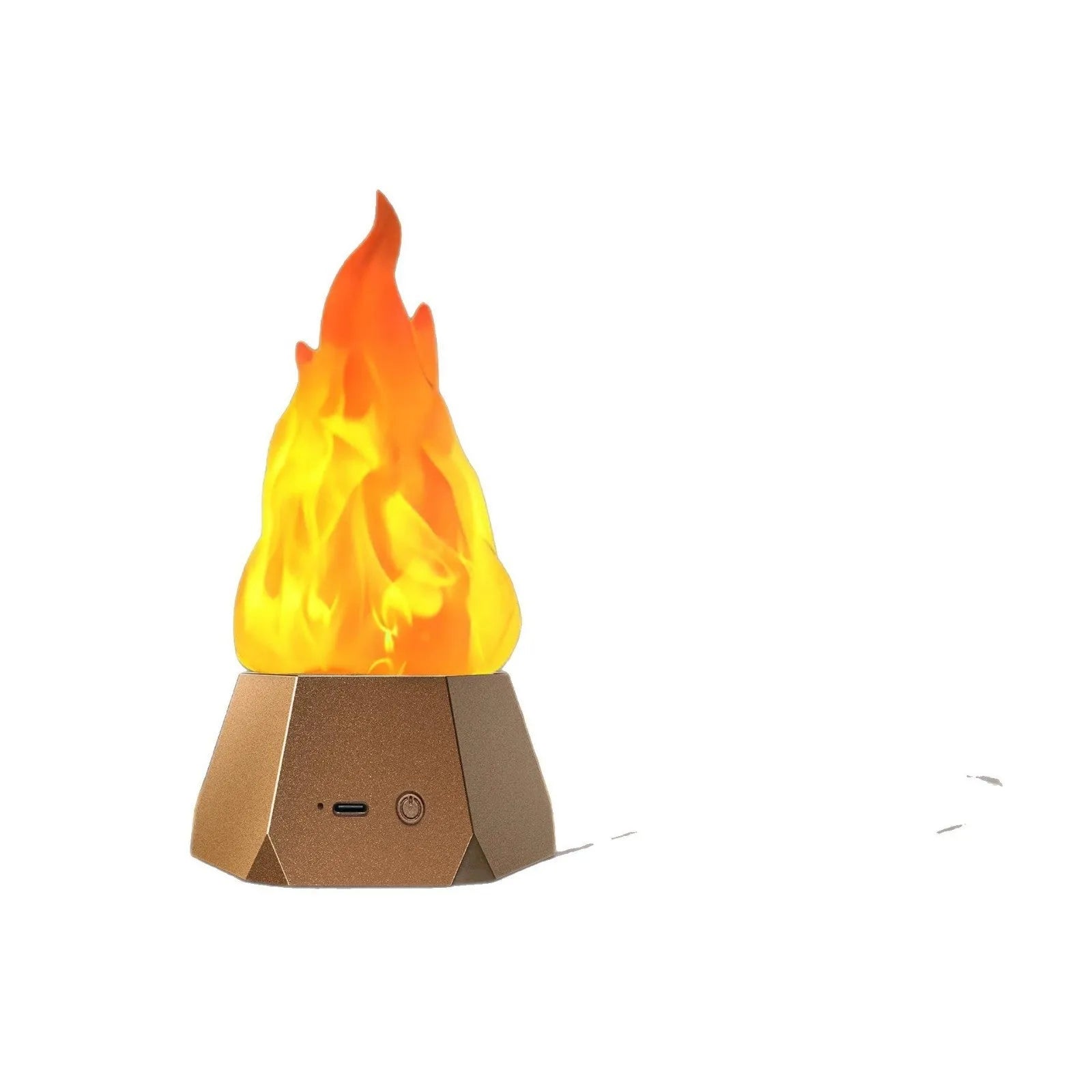 Flame-shaped LED decorative light with IP44 waterproof rating for outdoor camping courtyard illumination