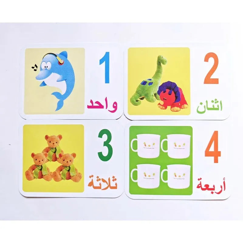 Children's recognition literacy card set 28 paper cards for early education intelligence development