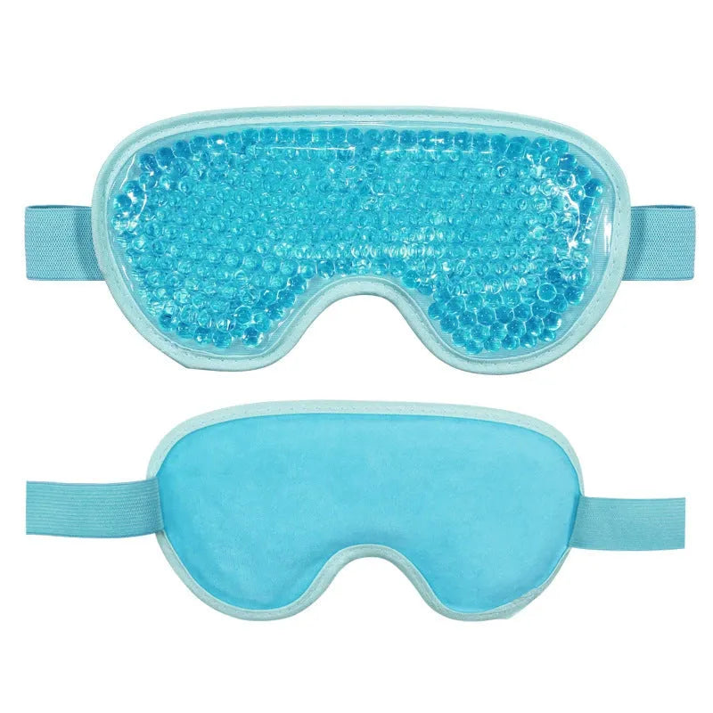 White rechargeable portable eye care device with warm compress function and included eye mask