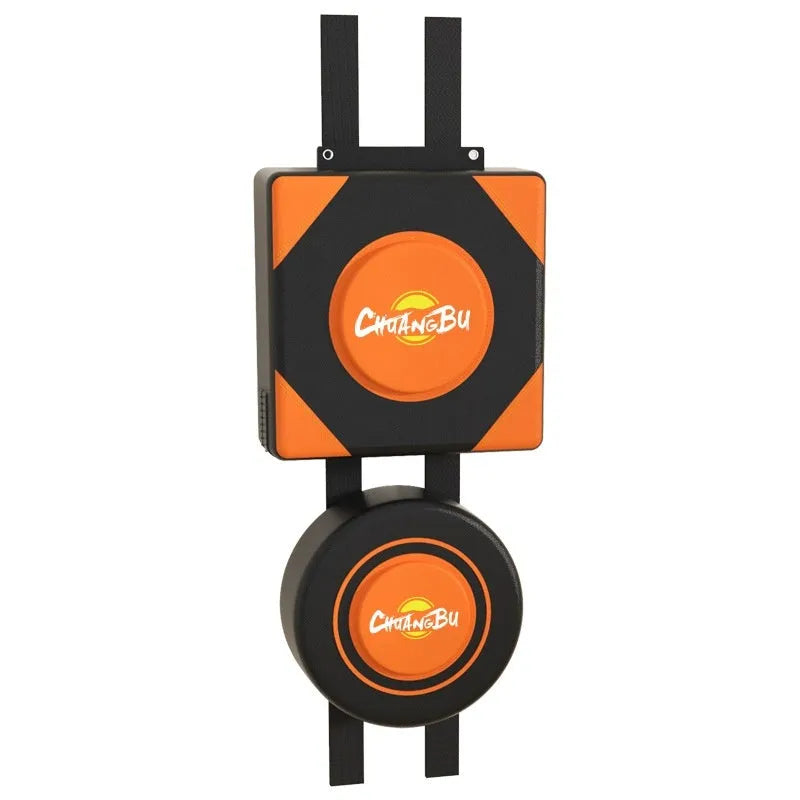 Hanging boxing sandbag wall target with PU leather construction for home fitness training