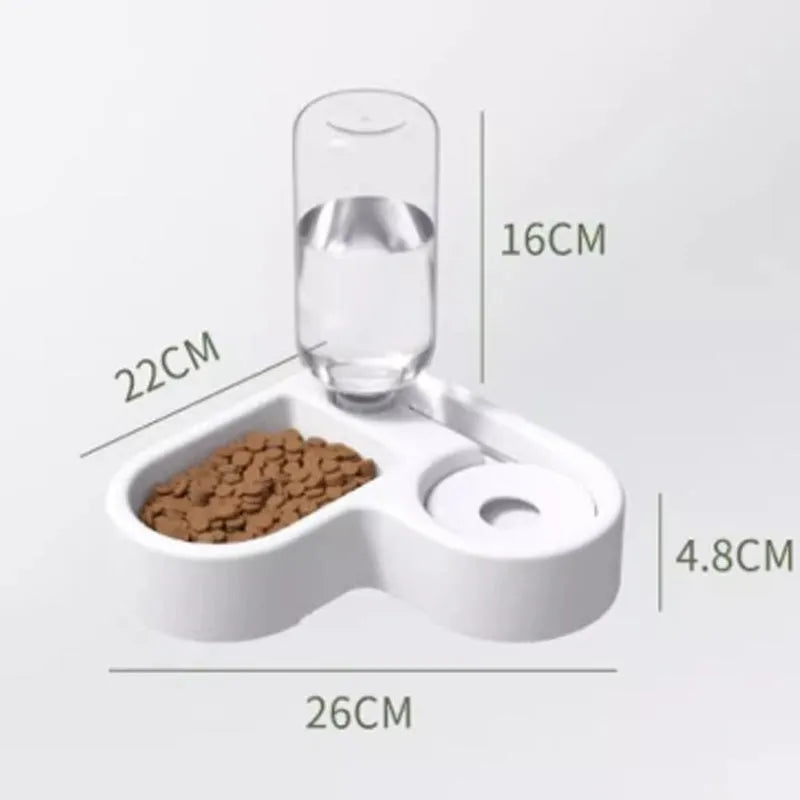 White automatic cat water fountain with 2.8 litre capacity and four flow mode settings