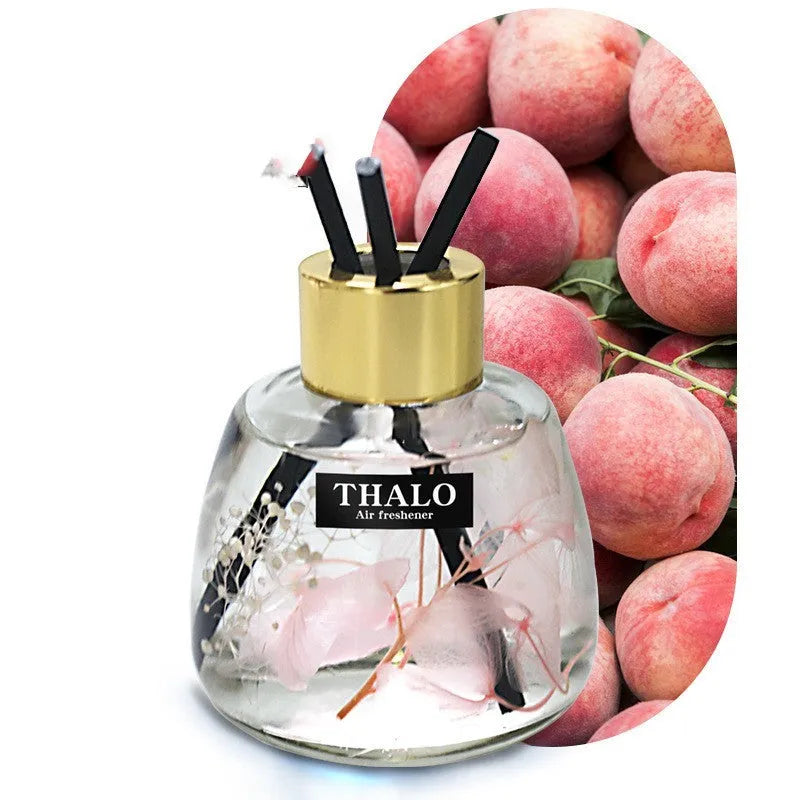 Glass bottle car perfume ornament with loose incense aromatherapy in Blue Wind Bells colour