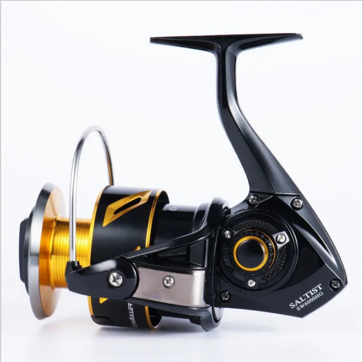 New high-speed all-metal iron plate sea fishing spinning reel with metal construction