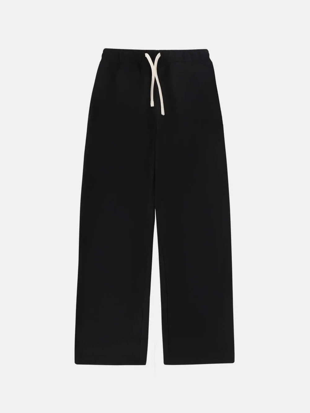 Men's fleece-lined sweatpants loose fit with elastic drawstring waist