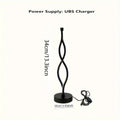 Black aluminium desk lamp with touch dimming controls and three-colour button