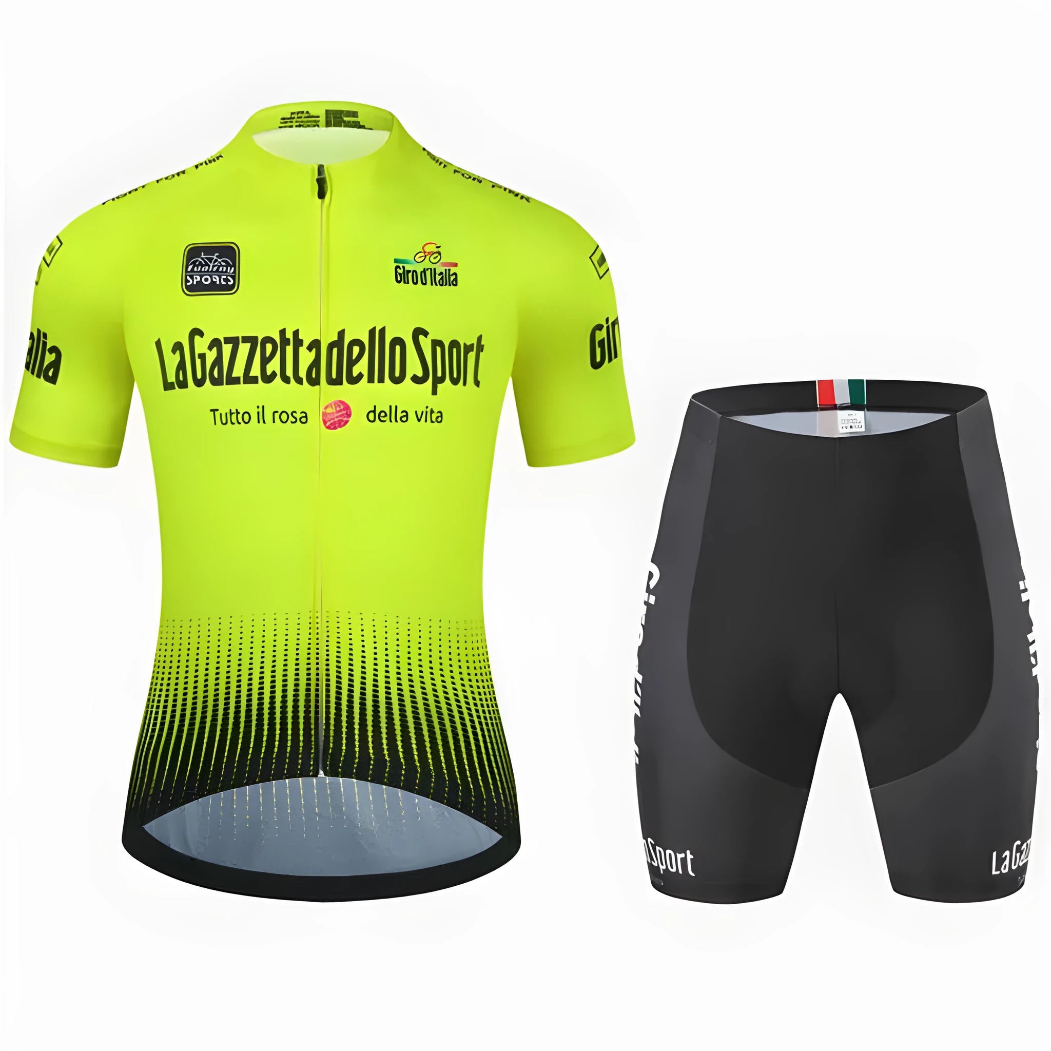 Road bike cycling short sleeve jersey with pattern design in quick-dry polyester fabric