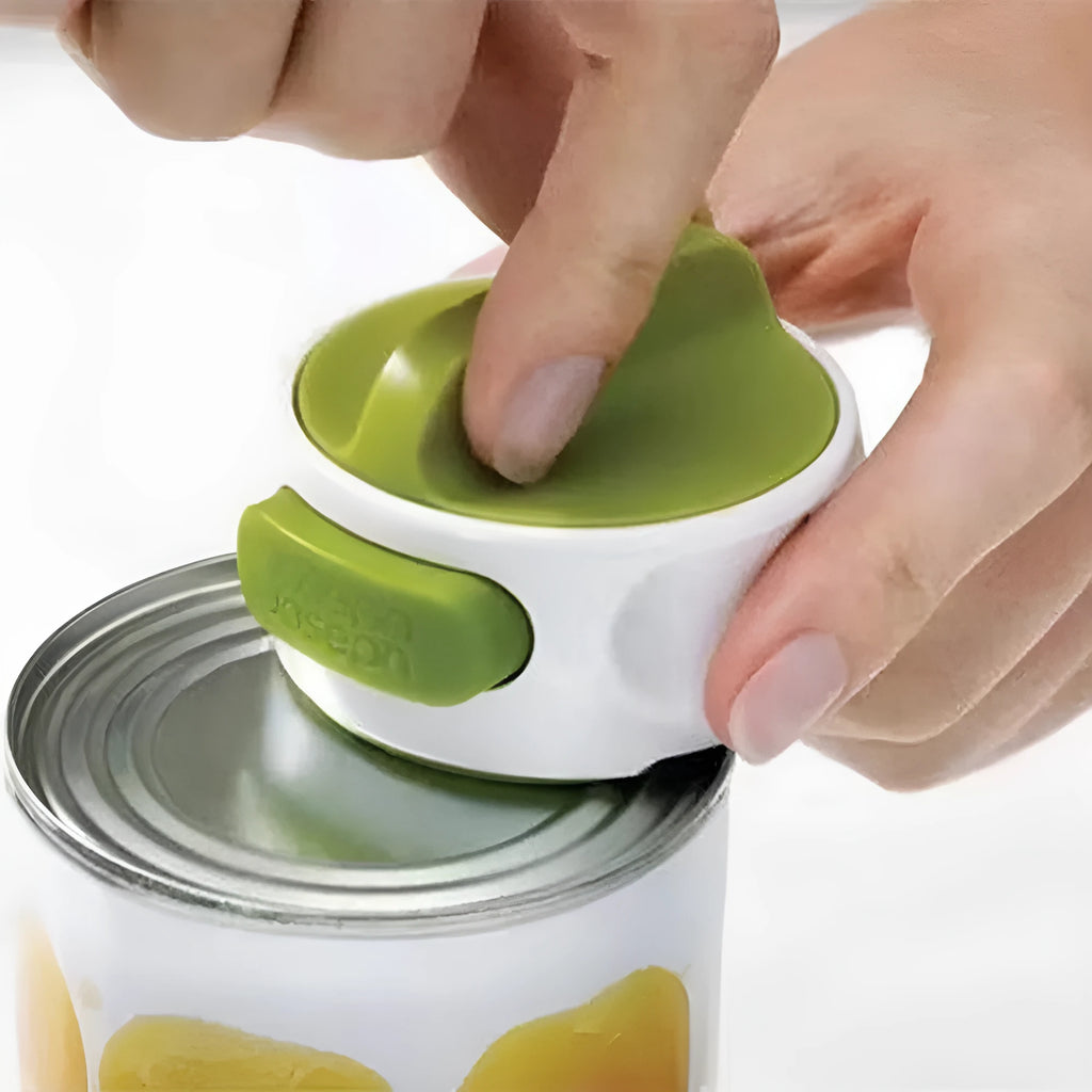 Stainless steel lid opener screw gadget 6.7x6.2x4.8 cm in green and red colour options for opening bottle caps