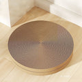 Green or white 55cm round cat scratching board with replaceable corrugated panels