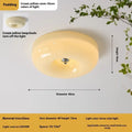American style three-colour light bedroom ceiling lamp in cream and white colours