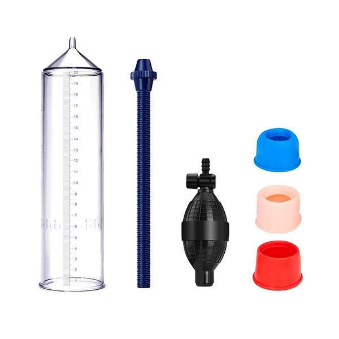 Silicone cover accessory kit for male penis simulator with cup and connecting pipe