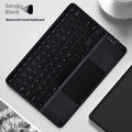 Square Hat Touch Bluetooth wireless keyboard showing multiple colour finish options on a desk