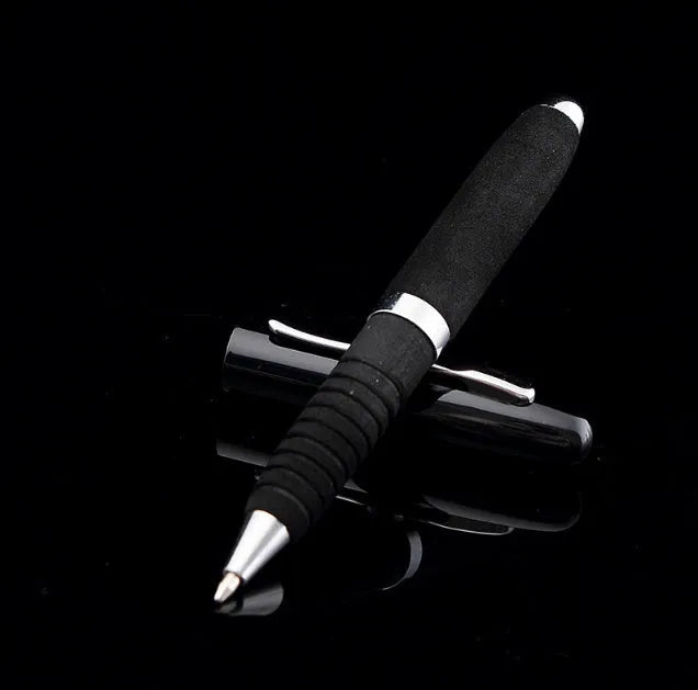 Metal cap ballpoint pen with 1.0mm tip shown in multiple ink colour options.