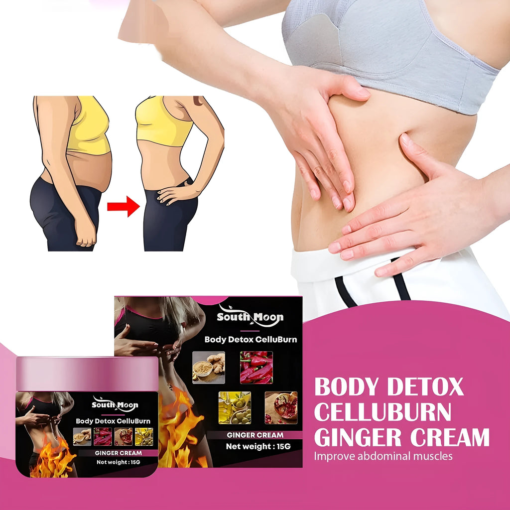 15g jar of ginger body shaping tightening cream for thighs and slimming