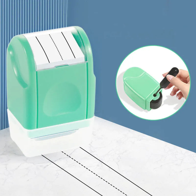Plastic roller seal in seven colour options for teaching and craft activities.
