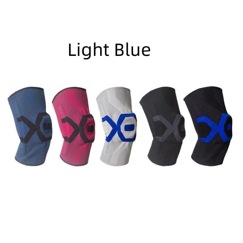 Men's silicone knee pads for running fitness and cycling available in multiple sizes and colours