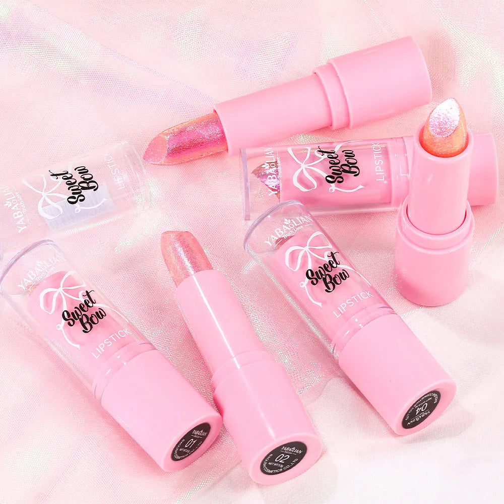 Sweetheart bow XINGX diamond lipstick from Starlight Diamond series in six colour shades.
