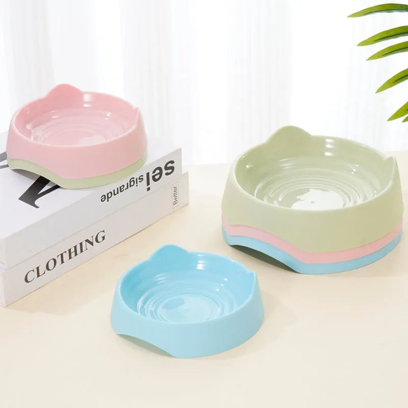 Blue ceramic dog slow feeder bowl with maze design for large breed dogs.