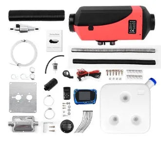 12V 24V diesel air heater and installation kit with fuel tank for trucks and motorhomes