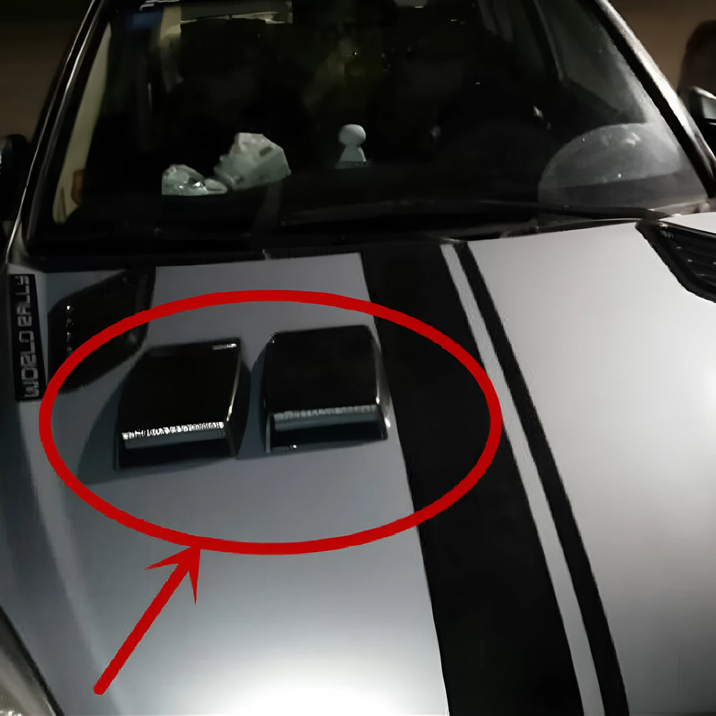 Black, white, and silver ABS plastic decorative car air vent simulation inlet