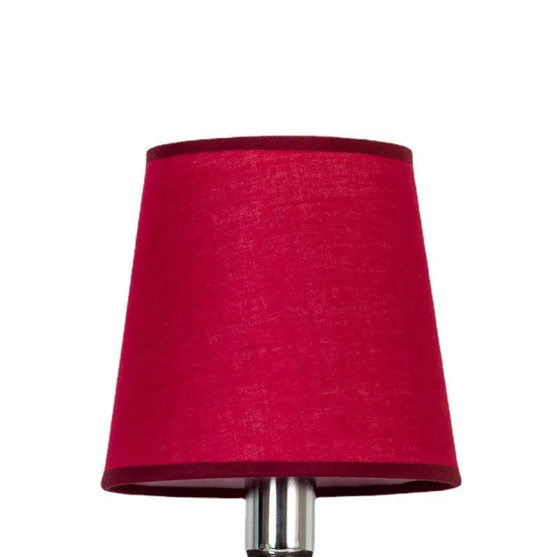 Modern minimalist fabric lampshade with horizontal paste design in a choice of colours.