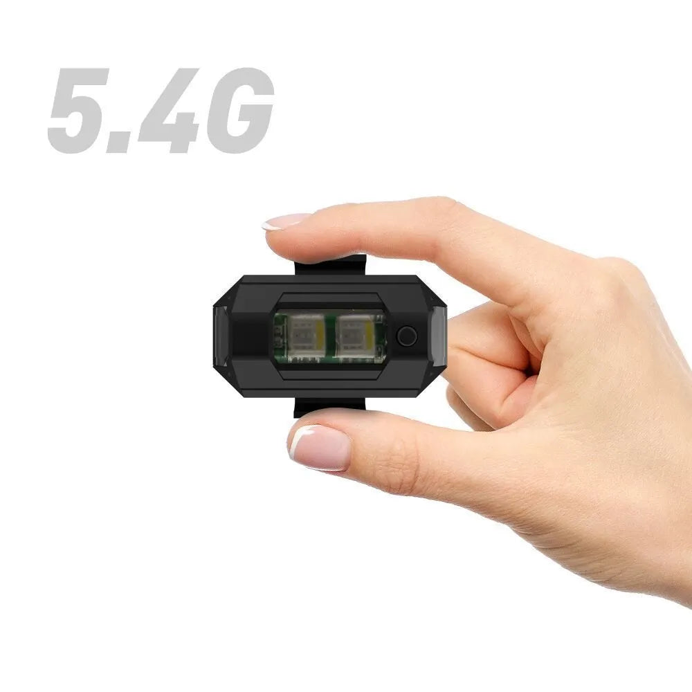 Drone signal light with 7-colour RGB strobe illumination and mounting accessories