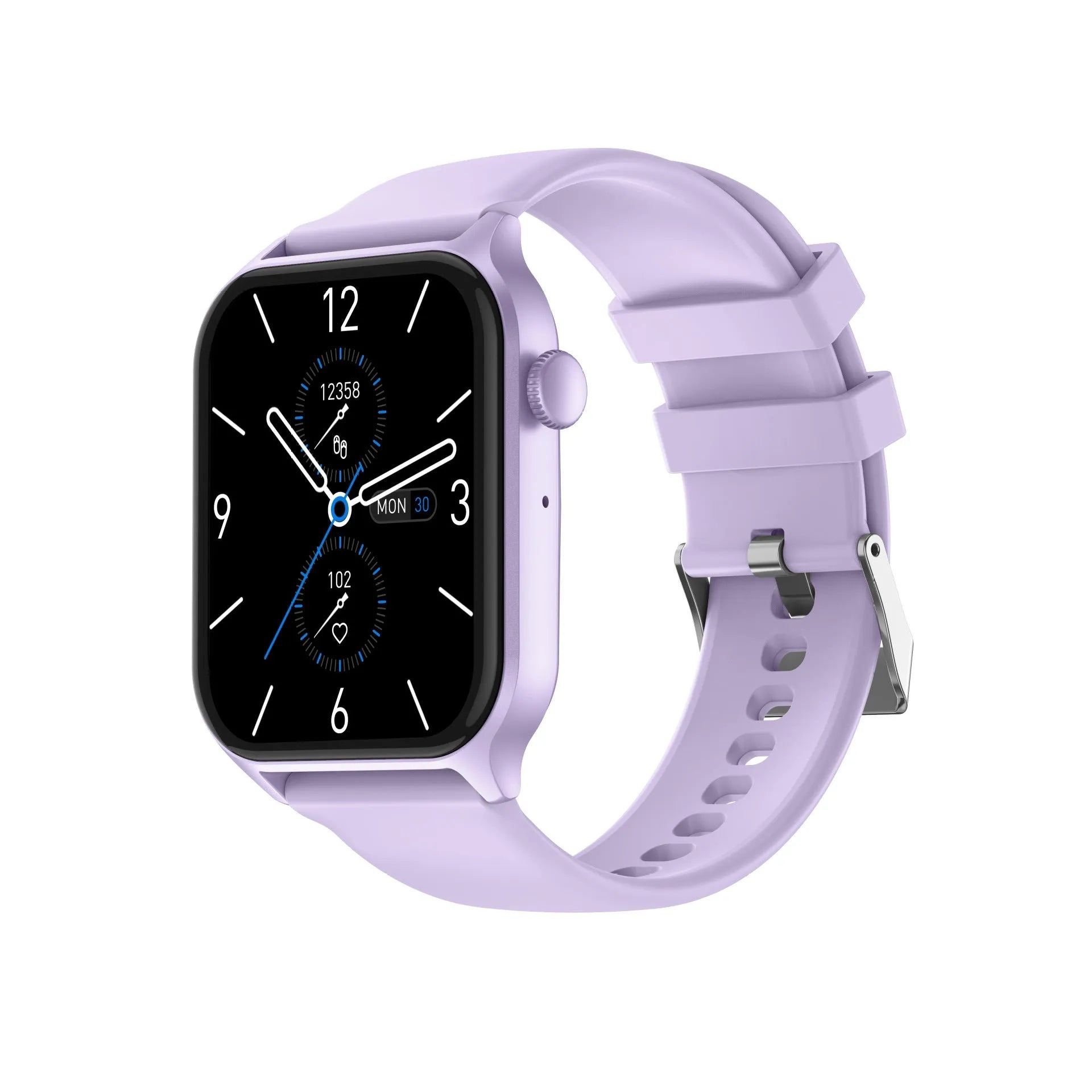 Z145 Smart Watch in black on a wrist, showing a watch face with health metrics and Bluetooth call icon.