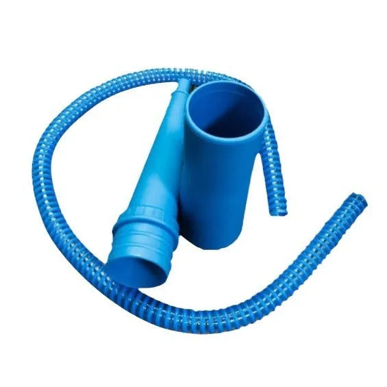 Blue 3 opp bag suction pipe vacuum cleaner accessory with round head, 114cm length