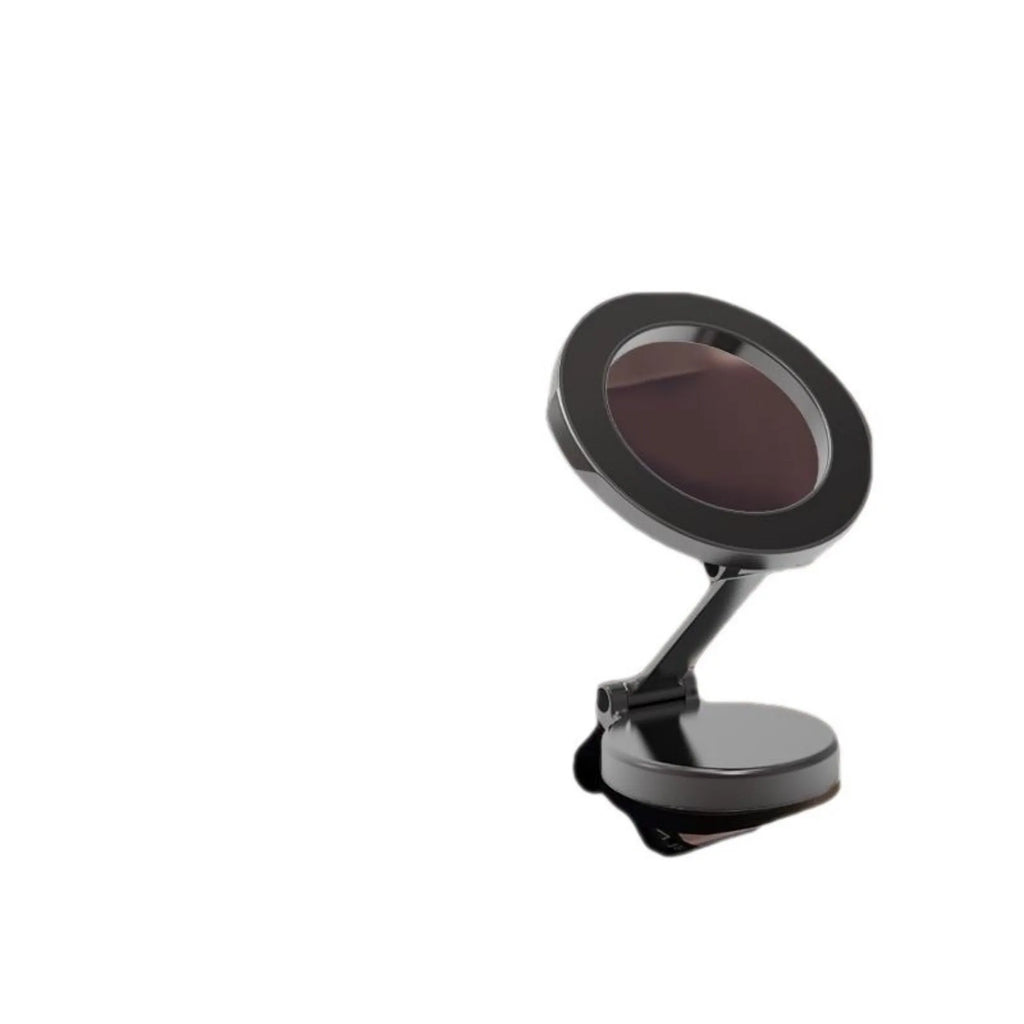 All-metal magnetic car phone mount in qian colour showing foldable dashboard design