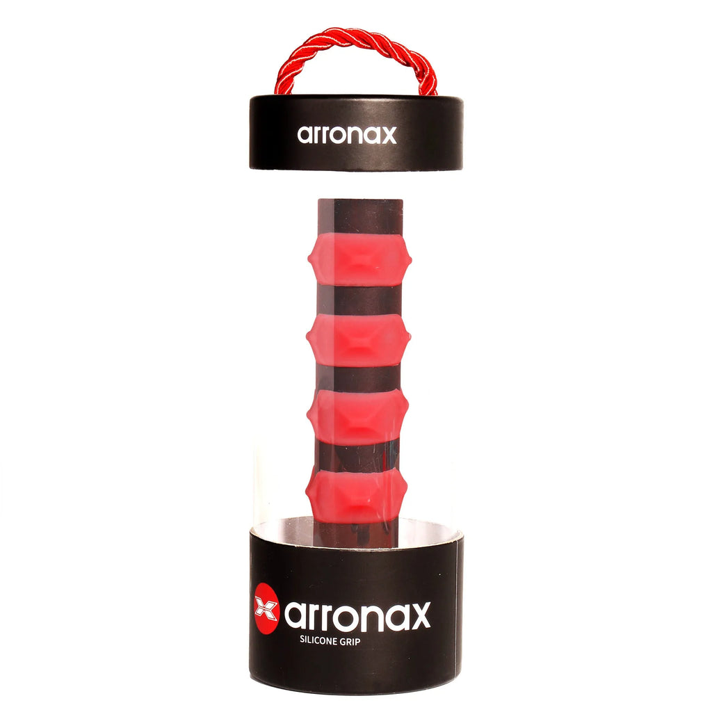 Silicone tennis racket grip band in multiple colours showing 17.6 cm length