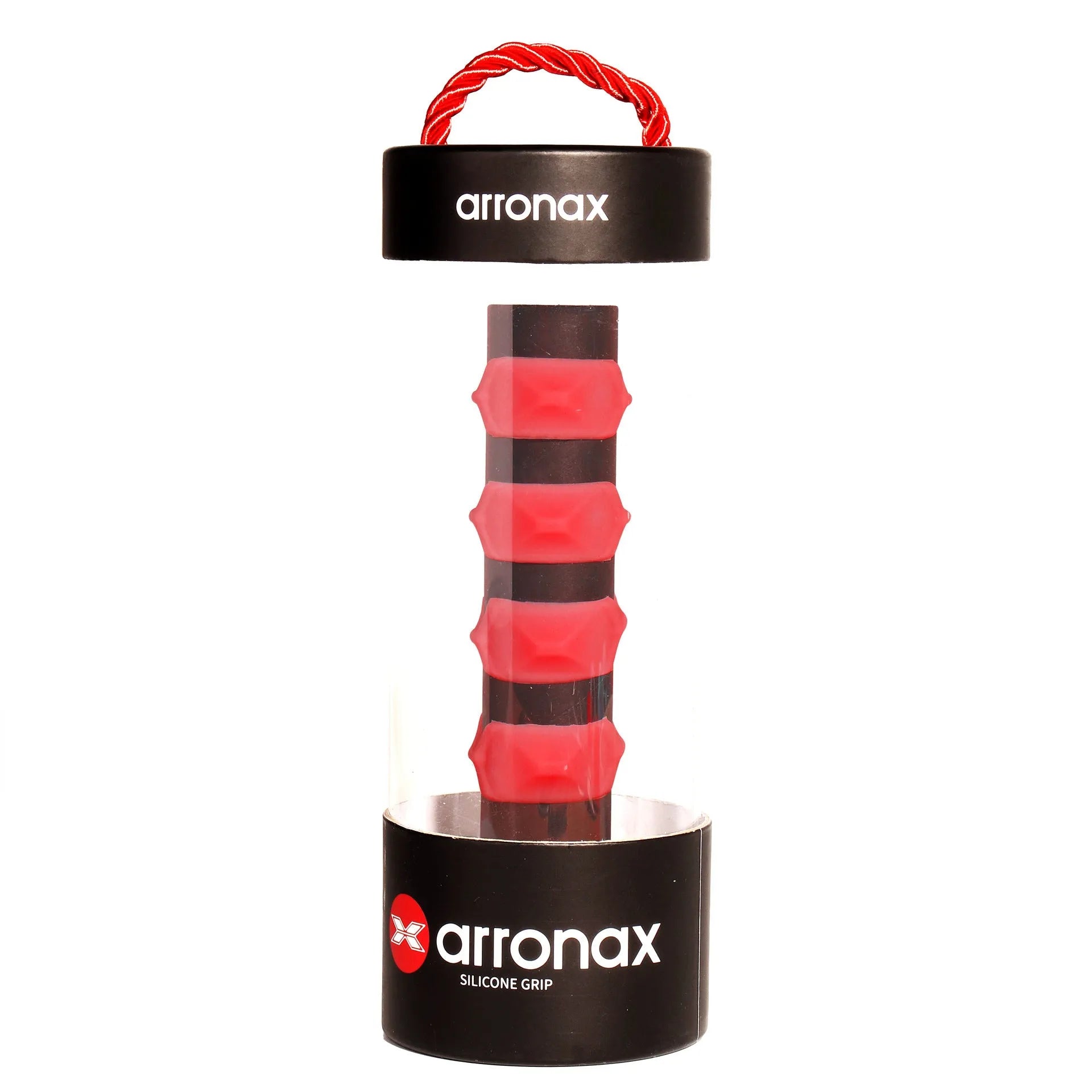 Silicone tennis racket grip band in multiple colours showing 17.6 cm length