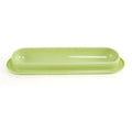 Green stainless steel pet bowl set with silicone mat for dogs and cats