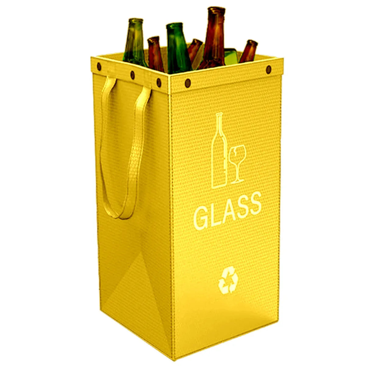 Blue 40-litre reusable PP plastic bin bag with dimensions 30cm wide by 50cm high.