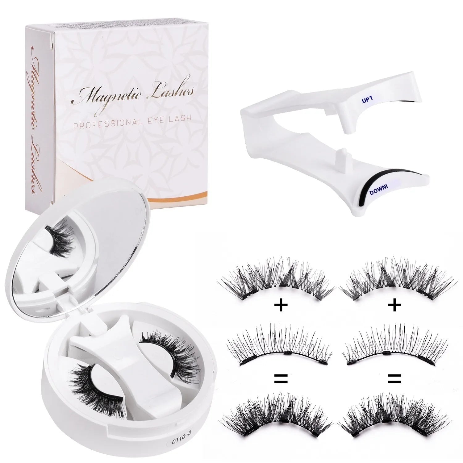 Magnetic false eyelashes with integrated soap holder from CT10 series