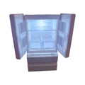 White plastic candy shop miniature model with LED light function displayed
