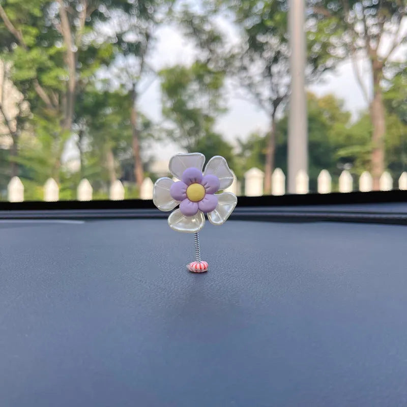 Plastic car swing decoration ornament in multiple colours for dashboard or mirror hanging