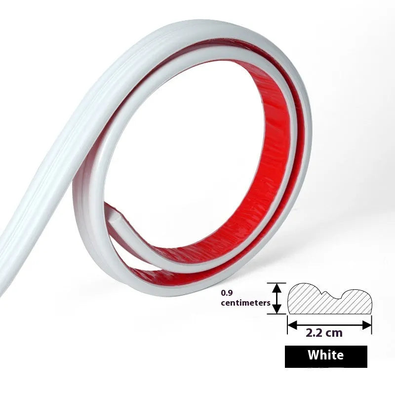 Flexible PVC background wall shaping frame with self-adhesive edge banding for photo studio backdrop edges