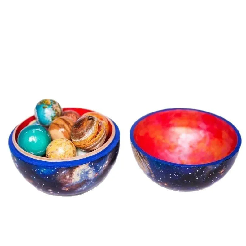 Planet sun world model plastic resin craft modern simplicity style
