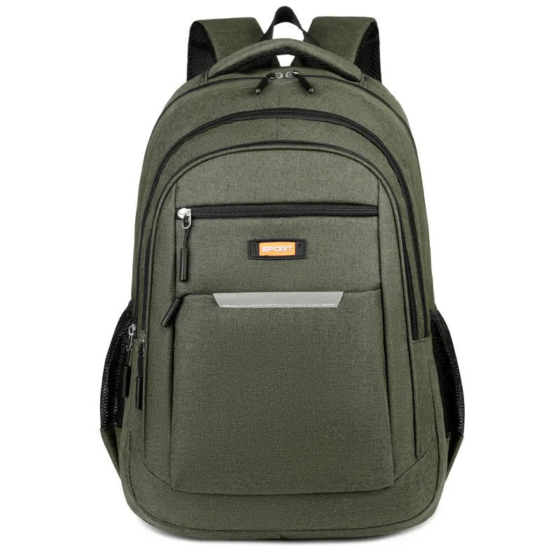 Men's casual Oxford cloth backpack in grey colour with breathable design